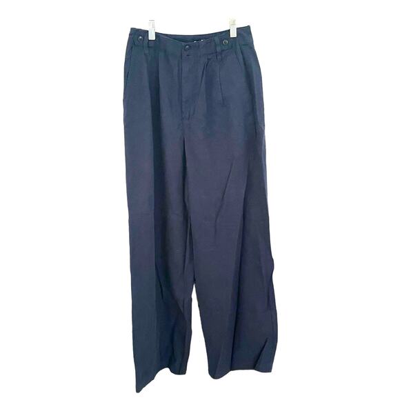 Madewell Drapey Linen Blend Harlow High Rise Wide Leg Trouser NWOT size 0 - Picture 10 of 11